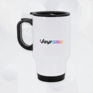 mug tÉrmico de acero inoxidable con tapa 14oz.